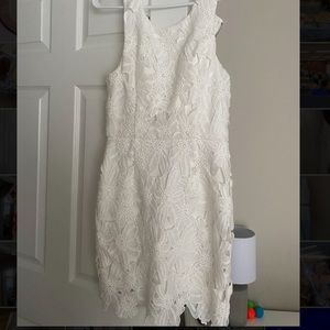 ASTR The Label white floral dress.